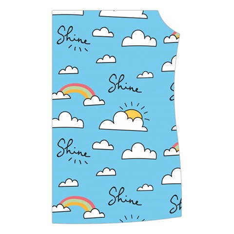 Seamless Pattern Vector Owl Cartoon With Bugs Women s Button Up Vest from ArtsNow.com Front Left