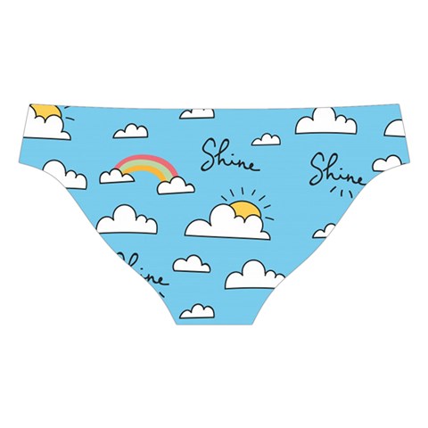 Seamless Pattern Vector Owl Cartoon With Bugs Cross Back Hipster Bikini Set from ArtsNow.com Back Under
