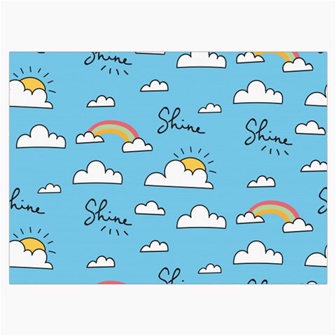 Sky Pattern Roll Up Canvas Pencil Holder (L) from ArtsNow.com Front