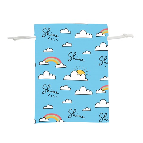 Sky Pattern Lightweight Drawstring Pouch (M) from ArtsNow.com Front