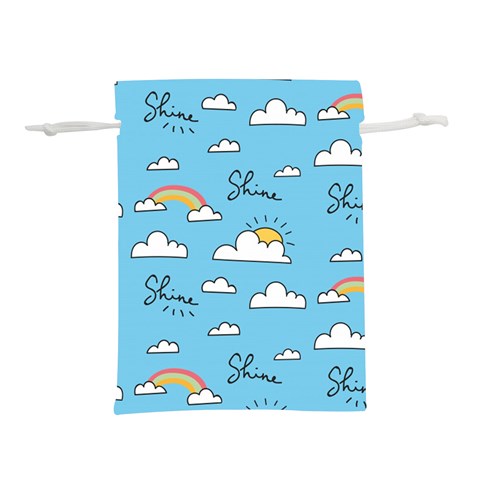 Sky Pattern Lightweight Drawstring Pouch (L) from ArtsNow.com Front
