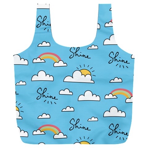 Sky Pattern Full Print Recycle Bag (XXL) from ArtsNow.com Back