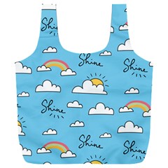 Sky Pattern Full Print Recycle Bag (XXL) from ArtsNow.com Back