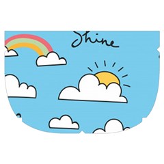Sky Pattern Make Up Case (Small) from ArtsNow.com Side Right