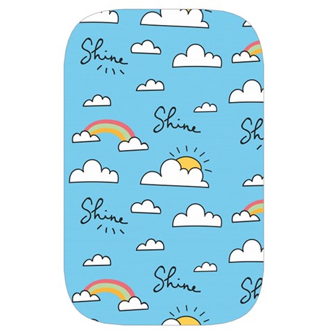 Seamless Pattern Vector Owl Cartoon With Bugs Waist Pouch (Large) from ArtsNow.com Front