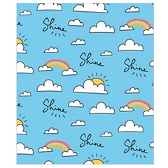 Seamless Pattern Vector Owl Cartoon With Bugs Belt Pouch Bag (Large) from ArtsNow.com Back Strap