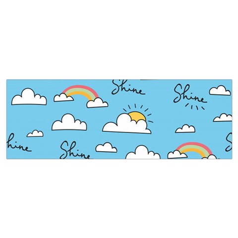 Seamless Pattern Vector Owl Cartoon With Bugs Wristlet Pouch Bag (Small) from ArtsNow.com Bottom