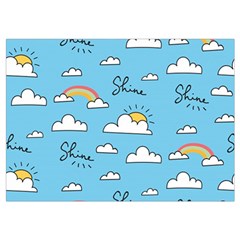 Seamless Pattern Vector Owl Cartoon With Bugs Wristlet Pouch Bag (Small) from ArtsNow.com Belt Loop