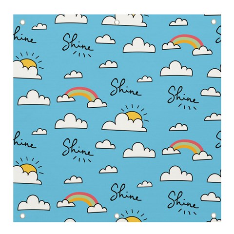 Sky Pattern Banner and Sign 4  x 4  from ArtsNow.com Front