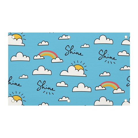 Sky Pattern Banner and Sign 5  x 3  from ArtsNow.com Front