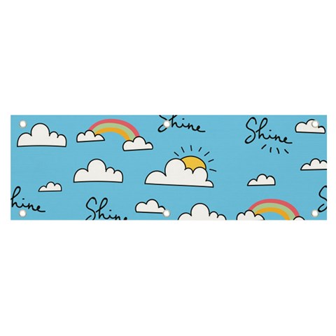 Sky Pattern Banner and Sign 6  x 2  from ArtsNow.com Front
