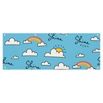 Sky Pattern Banner and Sign 8  x 3 