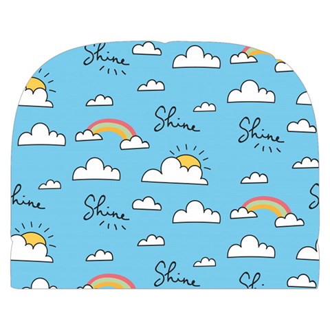 Seamless Pattern Vector Owl Cartoon With Bugs Make Up Case (Small) from ArtsNow.com Front