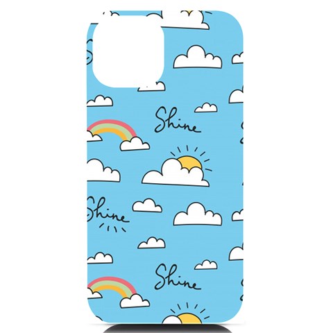 Sky Pattern iPhone 14 Black UV Print Case from ArtsNow.com Front