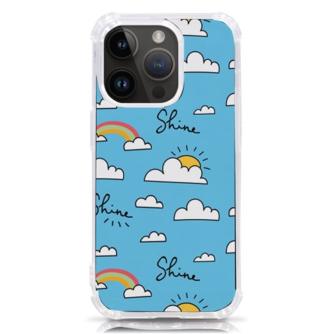 Sky Pattern iPhone 14 Pro TPU UV Print Case from ArtsNow.com Front