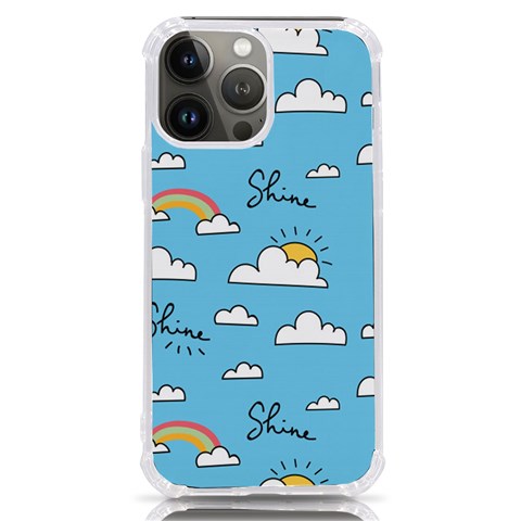 Sky Pattern iPhone 13 Pro Max TPU UV Print Case from ArtsNow.com Front
