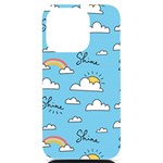 Seamless Pattern Vector Owl Cartoon With Bugs iPhone 14 Pro Black UV Print Case
