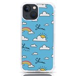 Seamless Pattern Vector Owl Cartoon With Bugs iPhone 13 mini TPU UV Print Case