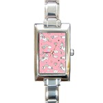 Cute Unicorn Seamless Pattern Rectangle Italian Charm Watch