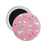Cute Unicorn Seamless Pattern 2.25  Magnets