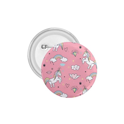 Cute Unicorn Seamless Pattern 1.75  Buttons from ArtsNow.com Front
