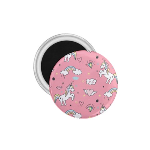 Cute Unicorn Seamless Pattern 1.75  Magnets from ArtsNow.com Front