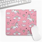 Cute Unicorn Seamless Pattern Large Mousepad