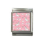 Cute Unicorn Seamless Pattern Italian Charm (13mm)
