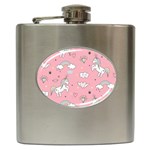 Cute Unicorn Seamless Pattern Hip Flask (6 oz)
