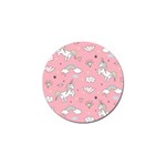 Cute Unicorn Seamless Pattern Golf Ball Marker (10 pack)