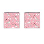 Cute Unicorn Seamless Pattern Cufflinks (Square)