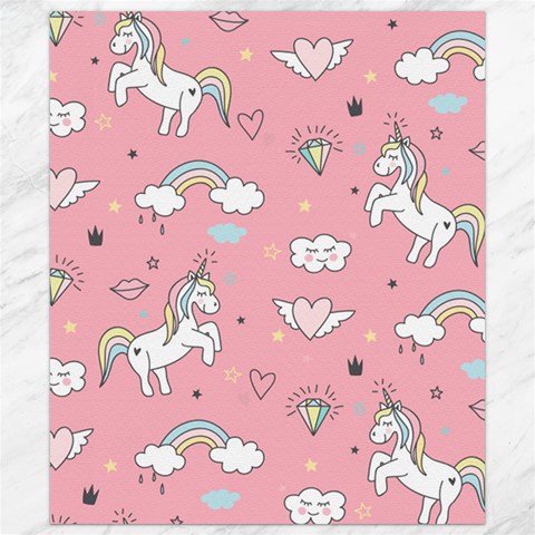 Cute Unicorn Seamless Pattern Canvas 8  x 10  from ArtsNow.com 8.15 x9.66  Canvas - 1