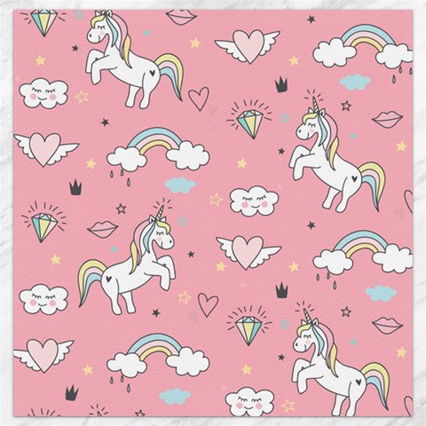 Cute Unicorn Seamless Pattern Canvas 12  x 12  from ArtsNow.com 11.4 x11.56  Canvas - 1