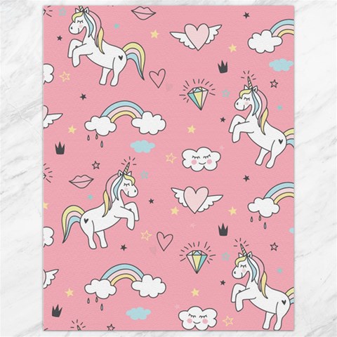 Cute Unicorn Seamless Pattern Canvas 12  x 16  from ArtsNow.com 11.86 x15.41  Canvas - 1