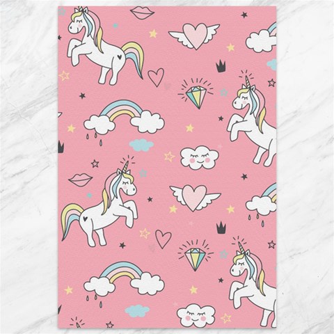 Cute Unicorn Seamless Pattern Canvas 12  x 18  from ArtsNow.com 11.88 x17.36  Canvas - 1