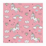 Cute Unicorn Seamless Pattern Medium Glasses Cloth (2 Sides)