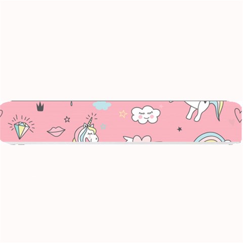Cute Unicorn Seamless Pattern Small Bar Mat from ArtsNow.com 24 x4  Bar Mat