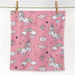 Cute Unicorn Seamless Pattern Face Towel