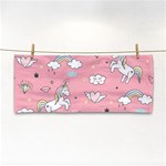 Cute Unicorn Seamless Pattern Hand Towel