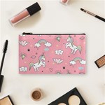 Cute Unicorn Seamless Pattern Cosmetic Bag (Small)