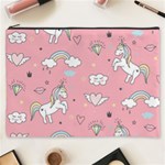 Cute Unicorn Seamless Pattern Cosmetic Bag (XXXL)