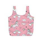 Cute Unicorn Seamless Pattern Full Print Recycle Bag (S)