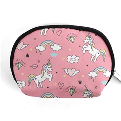 Cute Unicorn Seamless Pattern Accessory Pouch (Medium) from ArtsNow.com Front