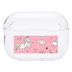 Cute Unicorn Seamless Pattern Hard PC AirPods Pro Case