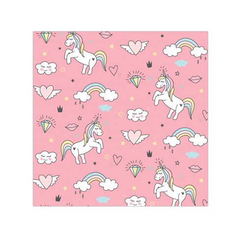 Cute Unicorn Seamless Pattern Square Satin Scarf (30  x 30 ) from ArtsNow.com Front