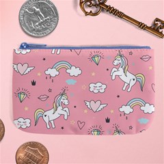 Cute Unicorn Seamless Pattern Large Coin Purse from ArtsNow.com Front