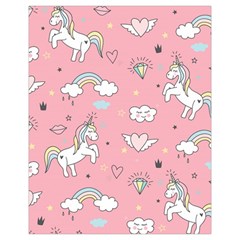 Cute Unicorn Seamless Pattern Drawstring Pouch (XL) from ArtsNow.com Back