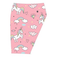 Cute Unicorn Seamless Pattern Midi Wrap Pencil Skirt from ArtsNow.com  Front Right 