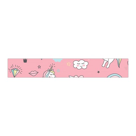 Cute Unicorn Seamless Pattern Midi Wrap Pencil Skirt from ArtsNow.com Waistband