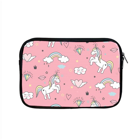 Cute Unicorn Seamless Pattern Apple MacBook Pro 15  Zipper Case from ArtsNow.com Front